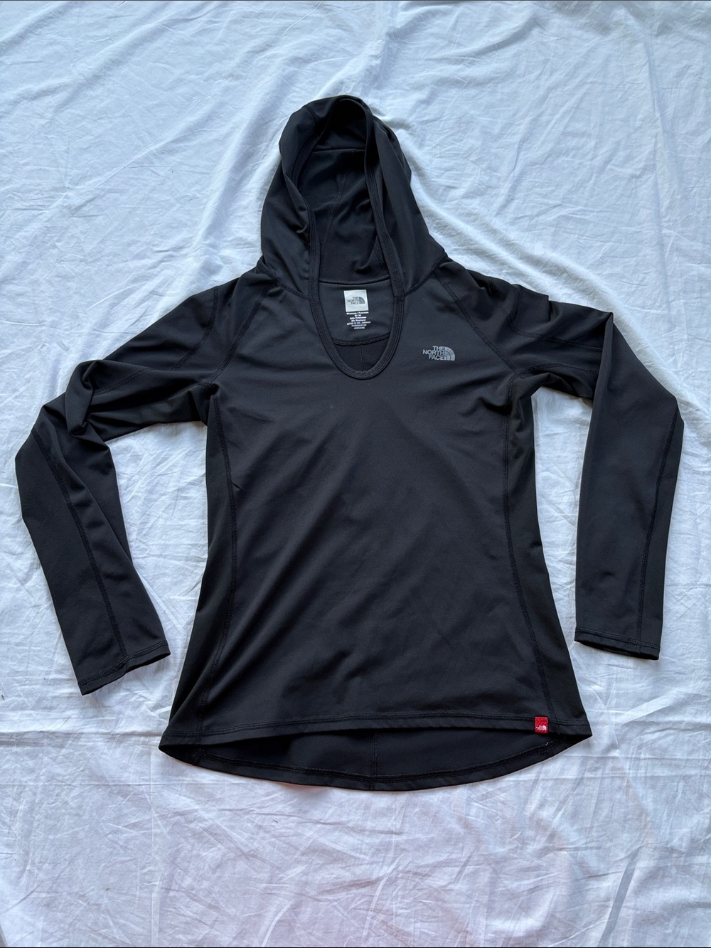 North Face Vaporwick Women’s Medium Black Hooded Long-Sleeve Performance Top